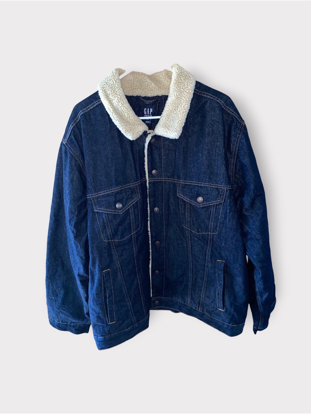 GAP Men's Sherpa Icon Denim Jacket NWTs | Size XXL